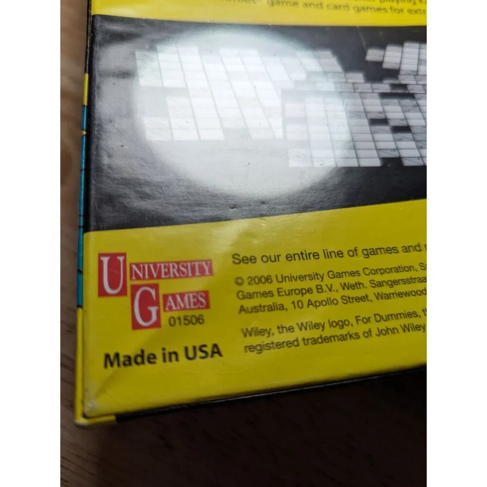 University Games 01506 Kakuro for Dummies The Game‎ 40 puzzles Sealed Game Night